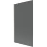 Mexen Next Badewannenabtrennung 1-flügelig 100 x 150 cm, Graphit, gebürstetes Nickel - 895-100-000-00-40-97