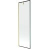 Mexen Next Badewannenfaltwand 1-flügelig 60 x 150 cm, schwarzer Rahmen, gebürstetes Gold - 895-060-000-00-70-55