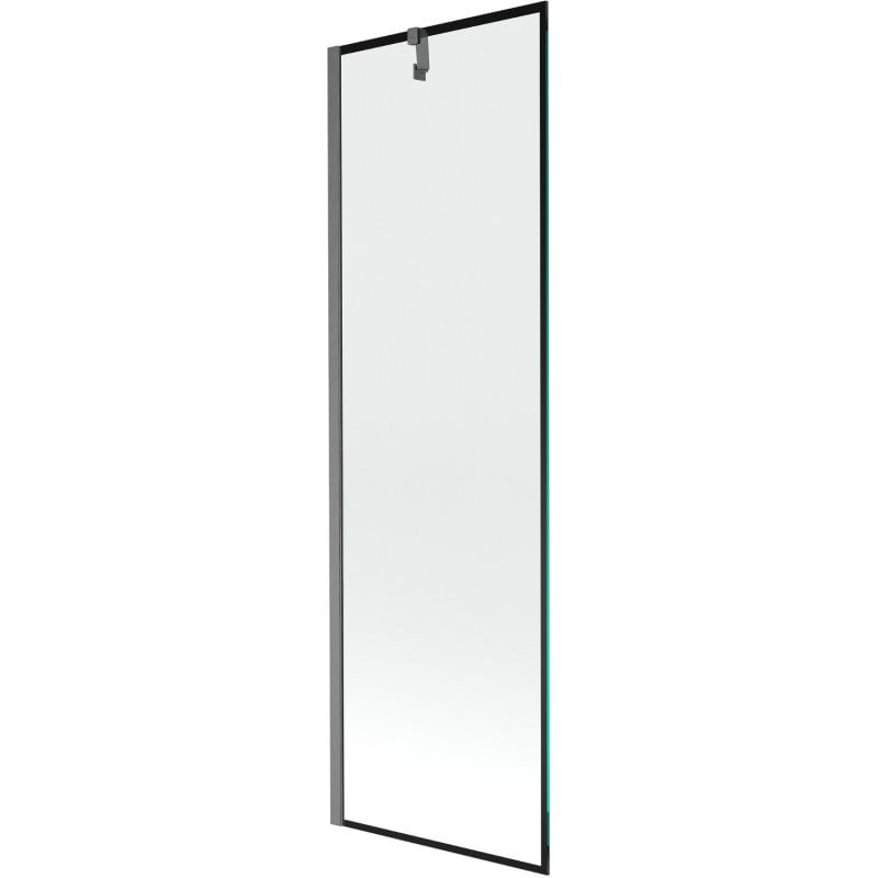 Mexen Next Duschwand 1-flügelig 60 x 150 cm, schwarzer Rahmen, gebürstetes Gun Gray - 895-060-000-00-70-66