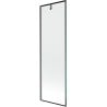 Mexen Next Duschwand 1-flügelig 60 x 150 cm, schwarzer Rahmen, gebürstetes Gun Gray - 895-060-000-00-70-66