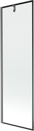Mexen Next Duschwand 1-flügelig 60 x 150 cm, schwarzer Rahmen, gebürstetes Gun Gray - 895-060-000-00-70-66