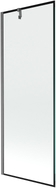 Mexen Next 1-flügelige Badewannenfaltwand 70 x 150 cm, schwarzer Rahmen, gun gray gebürstet - 895-070-000-00-70-66