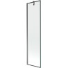Mexen Next 1-flügelige Badewannenfalttür 50 x 150 cm, schwarzer Rahmen, Gun Metal - 895-050-000-00-70-95