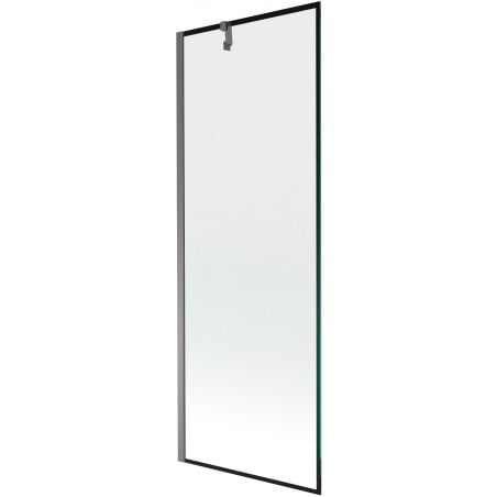 Mexen Next Badewannenabtrennung 1-teilig 70 x 150 cm, schwarzer Rahmen, Gun Metal - 895-070-000-00-70-95