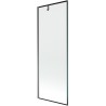 Mexen Next Badewannenabtrennung 1-teilig 70 x 150 cm, schwarzer Rahmen, Gun Metal - 895-070-000-00-70-95