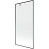 Mexen Next Duschwand 1-flügelig 90 x 150 cm, schwarzer Rahmen, Gun Metal - 895-090-000-00-70-95