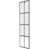Mexen Next 1-flügelige Duschabtrennung 50 x 150 cm, schwarzes Gitter, gebürstetes Kupfer - 895-050-000-00-77-65