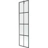 Mexen Next Wannenspritzschutz 1-flügelig 50 x 150 cm, schwarzes Gitter, Gun Metal - 895-050-000-00-77-95