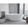 Mexen Nike freistehende Badewanne 175 x 100 cm, weiß, Überlauf chrom - 54071751000-01