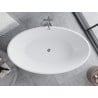 Mexen Nike freistehende Badewanne 175 x 100 cm, weiß, Überlauf chrom - 54071751000-01