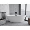 Mexen Nike freistehende Badewanne 175 x 100 cm, weiß, Überlauf schwarz - 54071751000-70