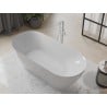 Mexen Roxy freistehende Badewanne 180 x 85 cm, weiß, Überlauf weiß - 51201808500-20