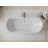 Mexen Roxy freistehende Badewanne 180 x 85 cm, weiß, Abfluss gebürstet Gold - 51201808500-55