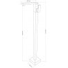 Mexen Urano freistehende Waschtischarmatur, gold - 75234-50