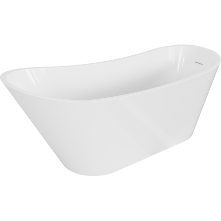 Mexen Alta freistehende Badewanne 170 x 75 cm, weiß, mit weißem Überlauf - 52141707500-20