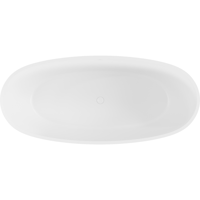 Mexen Torino freistehende Wanne aus Konglomerat 155 x 78 cm, weiß matt - 57271557800