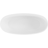 Mexen Torino freistehende Badewanne aus Konglomerat 155 x 78 cm, weiß glänzend - 57271557810
