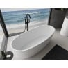 Mexen Torino freistehende Badewanne aus Konglomerat 155 x 78 cm, weiß glänzend - 57271557810