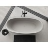 Mexen Torino freistehende Wanne aus Konglomerat 155 x 78 cm, Beton matt - 57271557861