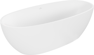 Mexen Torino freistehende Wanne aus Konglomerat 155 x 78 cm, weiß matt - 57271557800