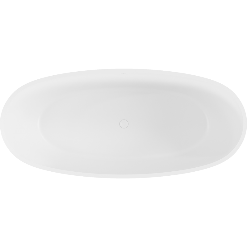 Mexen Torino freistehende Badewanne aus Konglomerat 175 x 78 cm, weiß matt - 57271757800