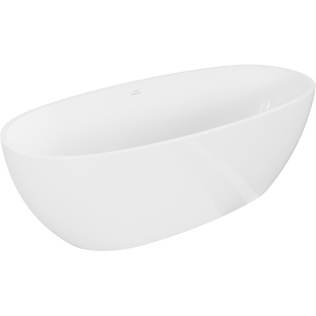 Mexen Torino freistehende Wanne aus Konglomerat 175 x 78 cm, weiß glänzend - 57271757810