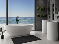 Mexen Torino freistehende Wanne aus Konglomerat 175 x 78 cm, weiß glänzend - 57271757810
