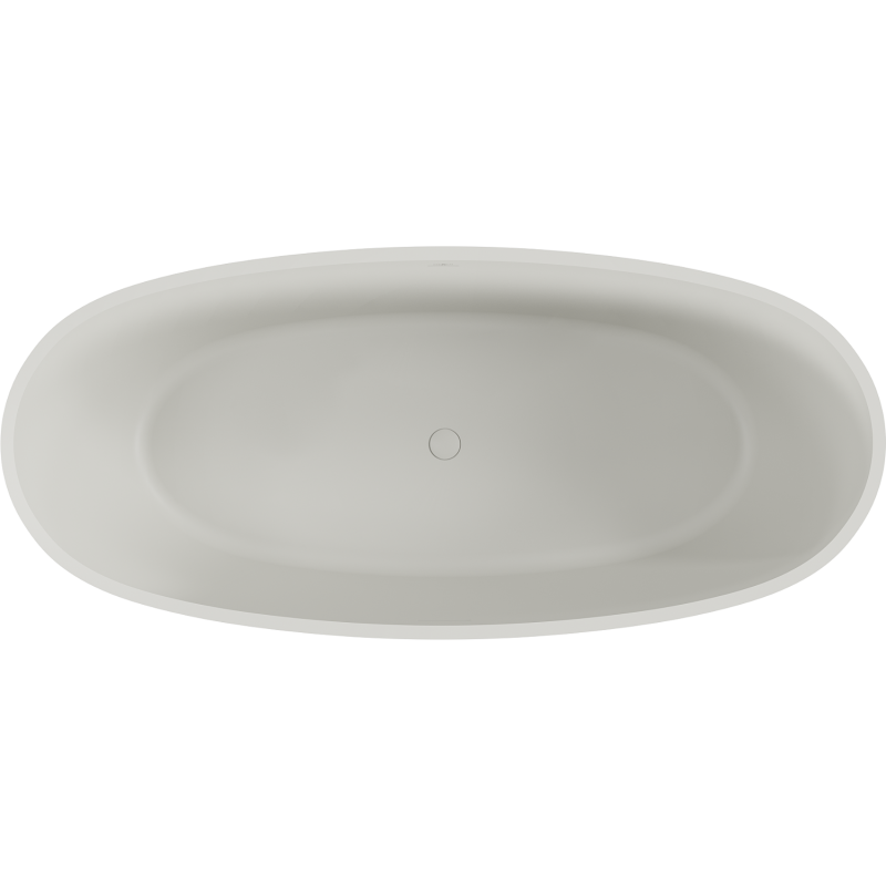 Mexen Torino freistehende Wanne aus Konglomerat 175 x 78 cm, Beton matt - 57271757861