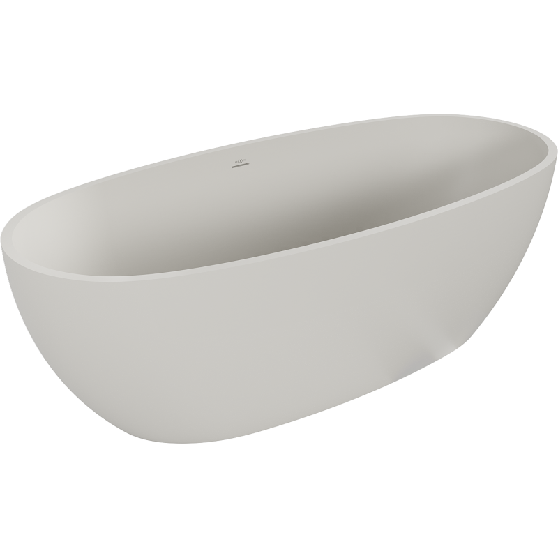 Mexen Torino freistehende Wanne aus Konglomerat 175 x 78 cm, Beton matt - 57271757861