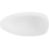 Mexen Imola freistehende Badewanne aus Konglomerat 150 x 77 cm, weiß glänzend - 57281507610