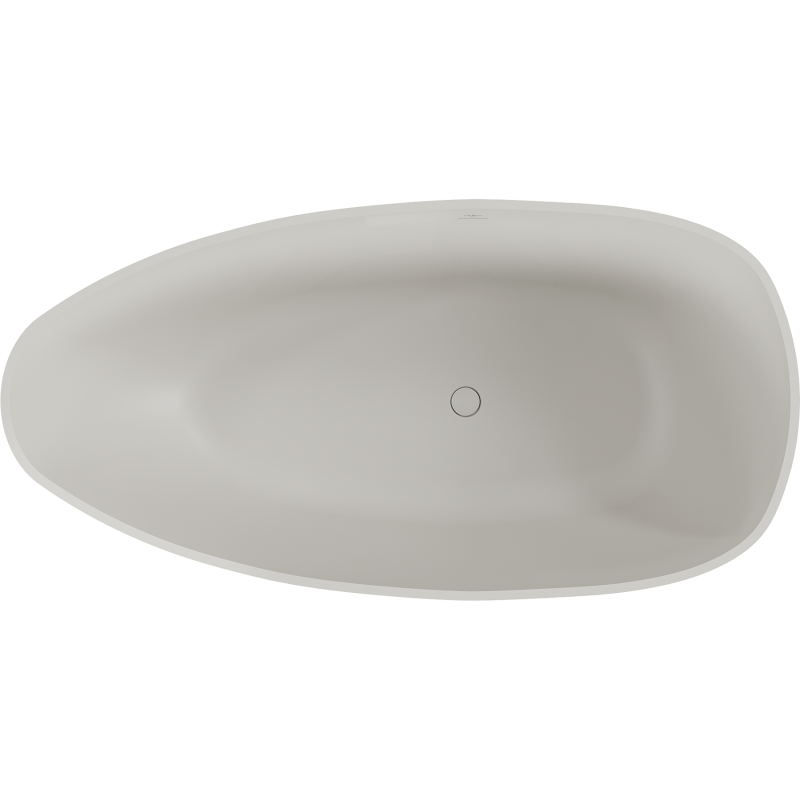 Mexen Imola freistehende Badewanne aus Konglomerat 150 x 77 cm, Beton matt - 57281507661