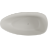 Mexen Imola freistehende Badewanne aus Konglomerat 150 x 77 cm, Beton matt - 57281507661