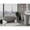 Mexen Imola freistehende Badewanne aus Konglomerat 160 x 81 cm, Beton matt - 57281608061