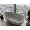 Mexen Imola freistehende Badewanne aus Konglomerat 160 x 81 cm, Beton matt - 57281608061