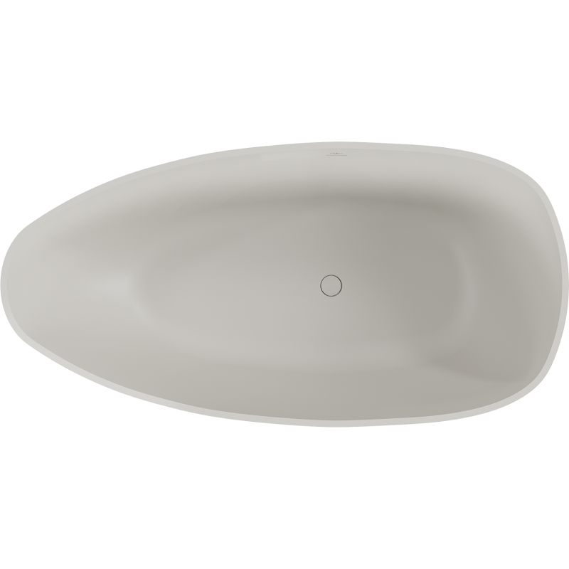 Mexen Imola freistehende Badewanne aus Konglomerat 160 x 81 cm, Beton matt - 57281608061