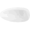 Mexen Imola freistehende Badewanne aus Konglomerat 170 x 88 cm, weiß matt - 57281708500
