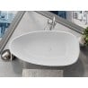 Mexen Imola freistehende Badewanne aus Konglomerat 170 x 88 cm, weiß glänzend - 57281708510