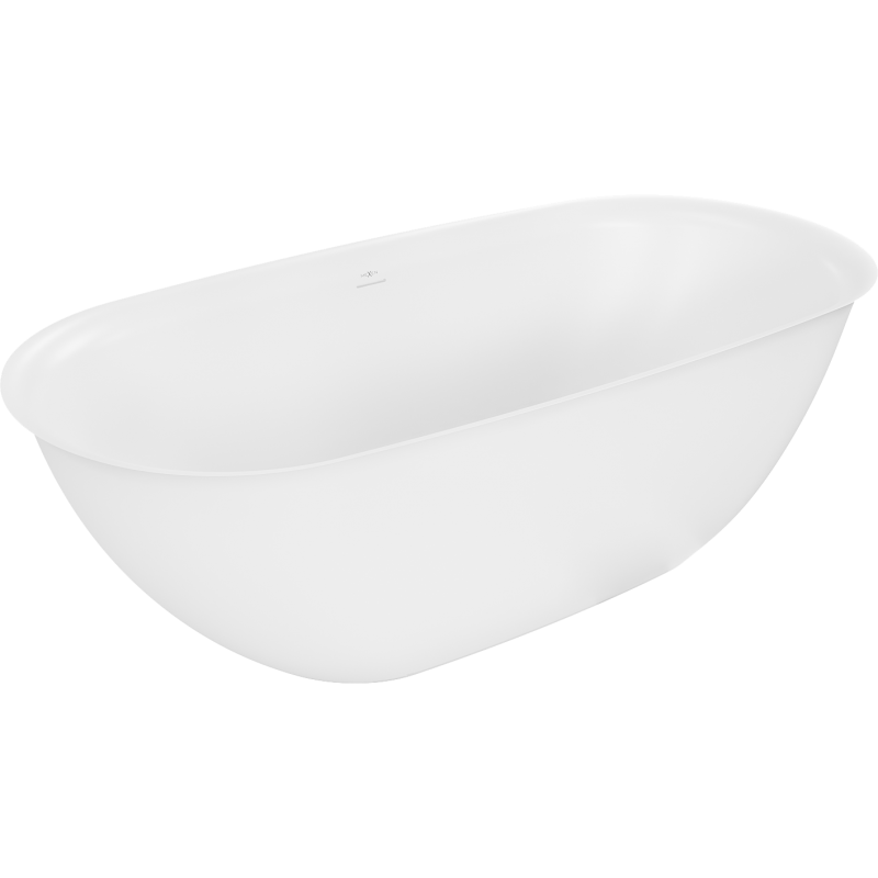 Mexen Siena freistehende Badewanne aus Konglomerat 170 x 80 cm, weiß matt - 57291708000