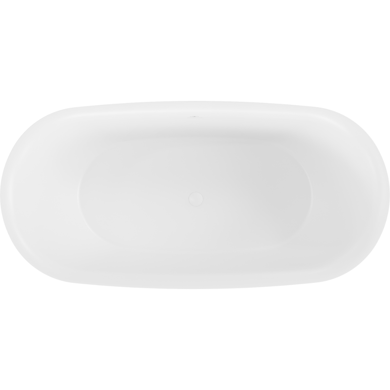 Mexen Siena freistehende Badewanne aus Konglomerat 170 x 80 cm, weiß matt - 57291708000