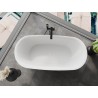 Mexen Siena freistehende Badewanne aus Konglomerat 170 x 80 cm, weiß matt - 57291708000