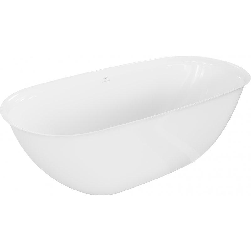 Mexen Siena freistehende Badewanne aus Konglomerat 170 x 80 cm, weiß glänzend - 57291708010