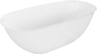 Mexen Siena freistehende Badewanne aus Konglomerat 170 x 80 cm, weiß glänzend - 57291708010