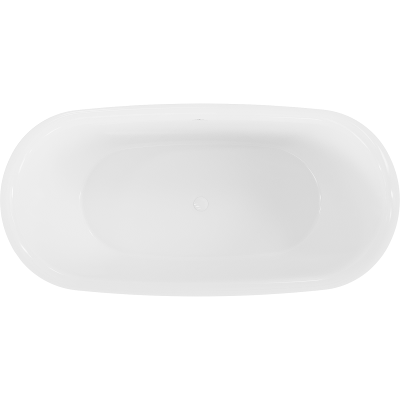 Mexen Siena freistehende Badewanne aus Konglomerat 170 x 80 cm, weiß glänzend - 57291708010