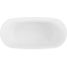 Mexen Siena freistehende Badewanne aus Konglomerat 170 x 80 cm, weiß glänzend - 57291708010