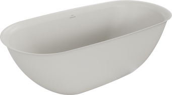 Mexen Siena freistehende Wanne aus Konglomerat 170 x 80 cm, Beton matt - 57291708061
