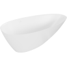 Mexen Milano freistehende Badewanne aus Konglomerat 150 x 82 cm, weiß matt - 57301508500