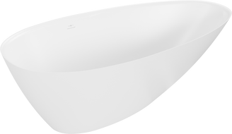 Mexen Milano freistehende Badewanne aus Konglomerat 150 x 82 cm, weiß matt - 57301508500