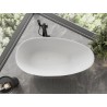 Mexen Milano freistehende Badewanne aus Konglomerat 150 x 82 cm, weiß matt - 57301508500