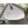 Mexen Milano freistehende Badewanne aus Konglomerat 150 x 82 cm, weiß glänzend - 57301508510