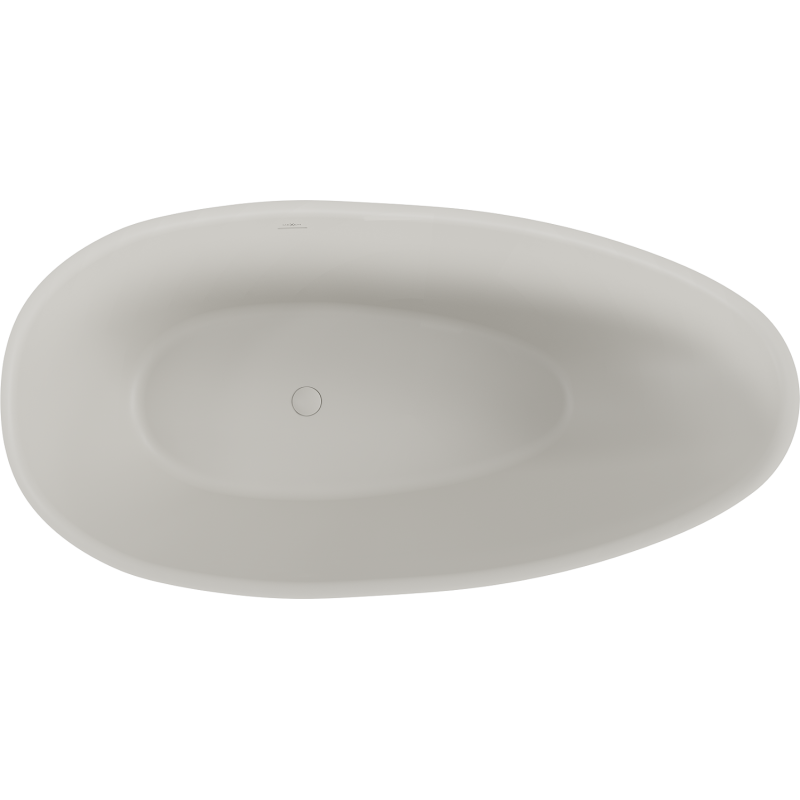 Mexen Milano freistehende Wanne aus Konglomerat 150 x 82 cm, Beton matt - 57301508561
